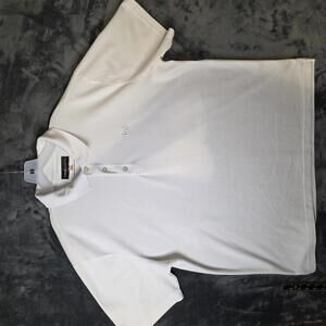 Loudmouth Golf Polo Shirt Mens XL White Performance Short Sleeve